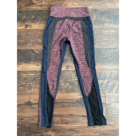 Free People Movement Dylan High rise Color Block Crop Leggings Yoga XS - Picture 5 of 11